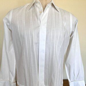 90's Oscar de la Renta White Dress Shirt - Size 15.5 - Unisex - Gender Neutral